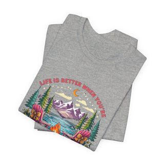 Life Is Better When You’re Glamping Campfire T-Shirt