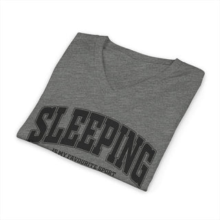Sleeping Is My Favorite Sport V-Neck T-Shirt