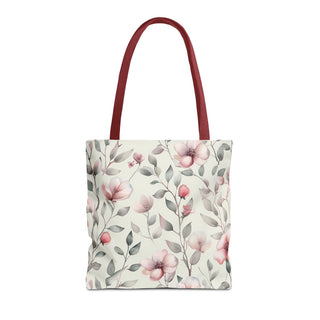 Blush Watercolor Floral Tote Bag