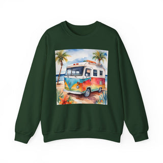 Retro Beach Van Camping Sweatshirt