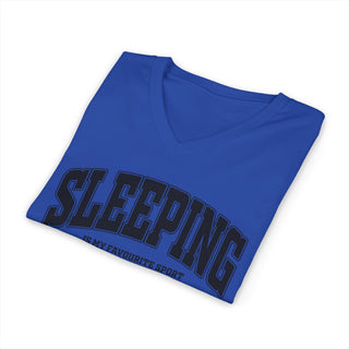 Sleeping Is My Favorite Sport V-Neck T-Shirt